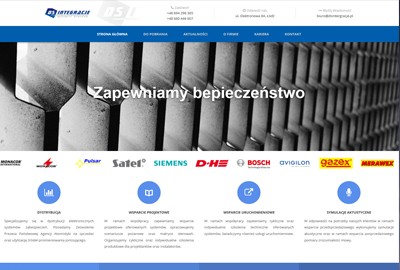 Zaprojektowanie strony www DS Intergracje